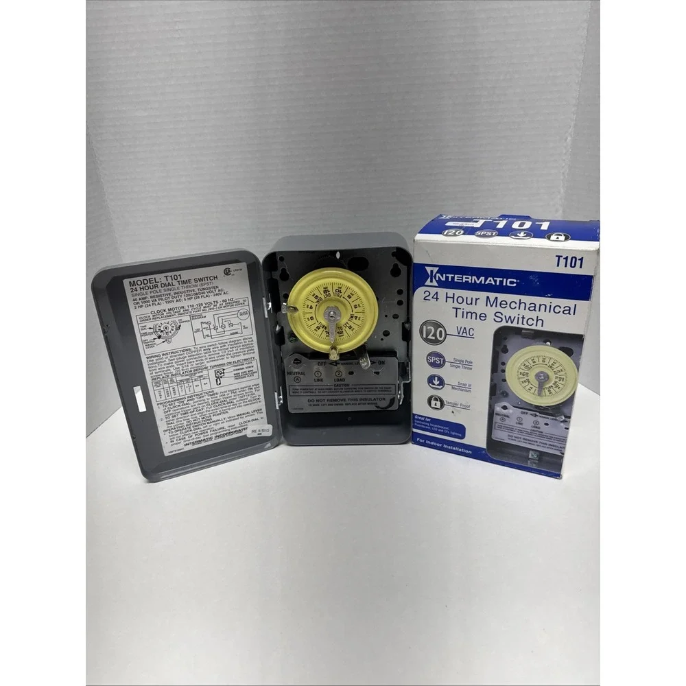 Intermatic T101‎ 24-Hour Mechanical Time Switch 120 VAC 60Hz NEW